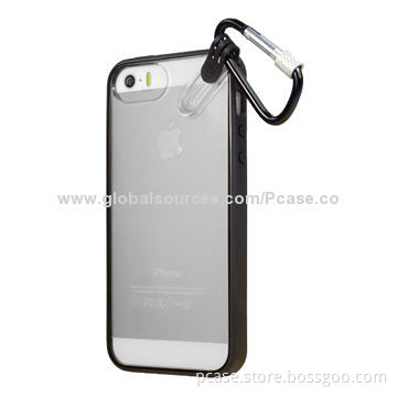 Shawl Transparent TPU Case for iPhone 5S, OEM Packaging Welcomed